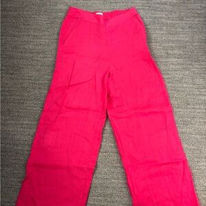 Cynthia Rowley Hot Pink Wide-Leg Pants